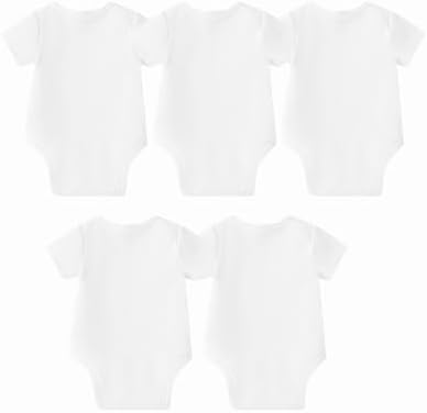 Black White 5-Pack Bodysuits for Infants