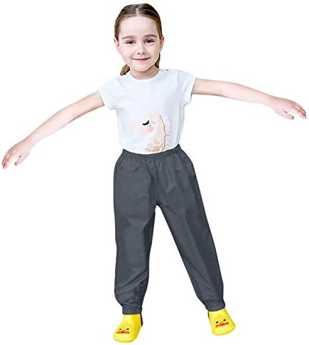 Kids Waterproof Rain Pants with Reflective Strips