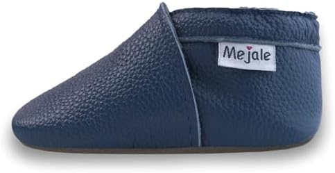 Mejale Baby Infant Toddler Shoes Slip-On Soft Sole Leather Moccasins