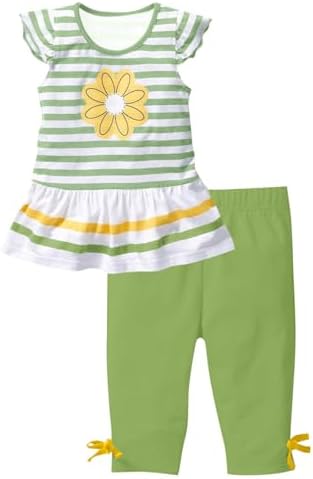 Summer essentials - Daisy Print Flutters Stripes Set