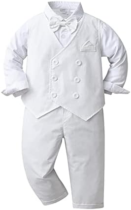 IDOPIP toddler boys winter formal tuxedo outfit set