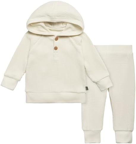 Modern Moments by Gerber Baby Girls Cozy Waffle 2-Piece Set 100 Stretchy