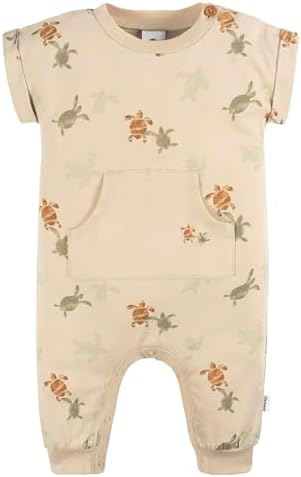 GREAT VALUE Gerber Baby Boys Romper Set with Stretchy Leg Snaps