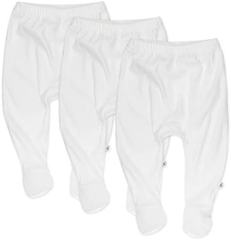 HonestBaby 3-Pack Footed Perfect Harem Pants for Kids