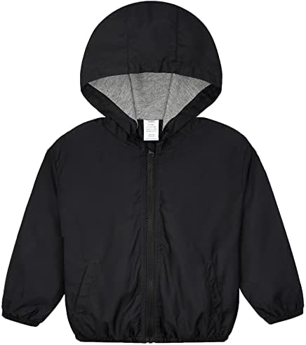 Hstyle Toddler Hooded Windbreaker for Spring Fall Weather