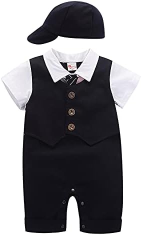 Baby Boy Romper Tuxedo