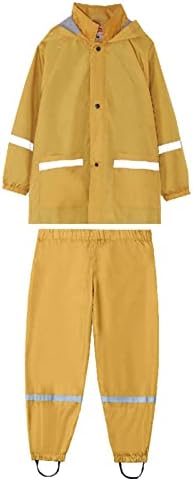 Cuteness Style MilestoneKids Boys Girls-Hooded Rain Coats Pants Set