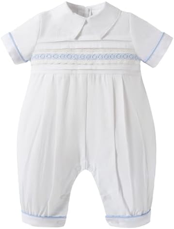 Baptism Newborn Romper Booulfi Premium Cotton Romper for Boys