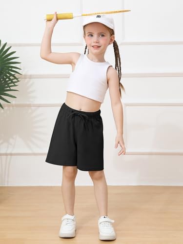 Ruisita 3 Pack Unisex Baby Toddler Cotton Shorts with Drawstring