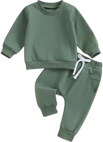 Tiacham Baby Outfits Cute sweatshirt Pants Set