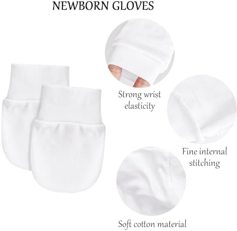 Baby Soft mittens no Scratch for Toddlers 0-6 months