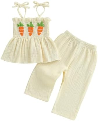 Easter Dress for Toddler Girl Cute Printed Oblong Set