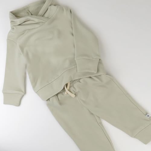 HonestBaby Organic Cotton Pullover Hoodie and Jogger Pant Set