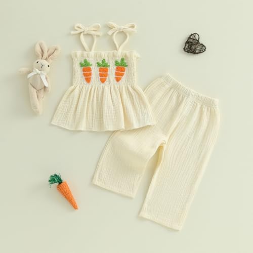 Easter Dress for Toddler Girl Cute Printed Oblong Set
