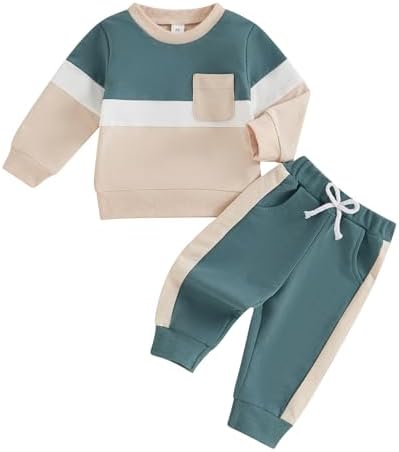MoZiKQin Toddler Boys Girls Winter Contrast Fit Set