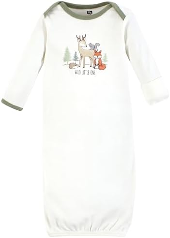Hudson Baby Toddler Gown Swap Set - Cozy Design Easy Changing 0-6 Months