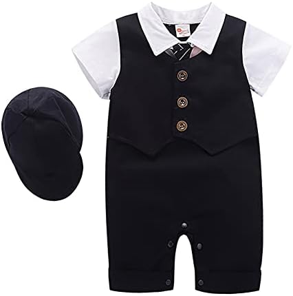 Baby Boy Romper Tuxedo