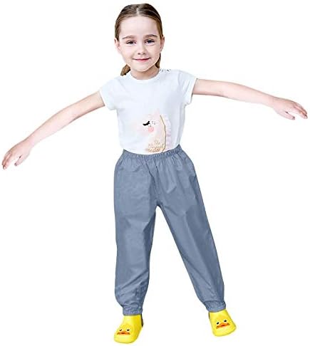 RNTOPReversible Rain Pants Coats for Boys Girls 5-6 Years