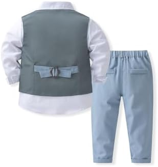 Perfect 4-Piece Baby Boy Outfit with Bowtie