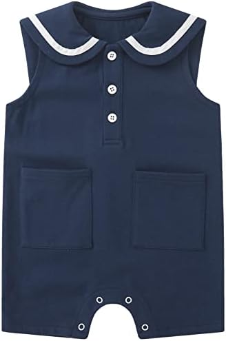 Pureborn Nautical Romper - 0-24 Months