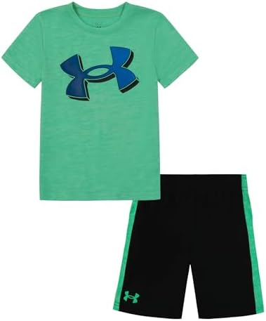 Under Armour Boys Lightweight Short Sleeve Tee Shorts Set Full Fit