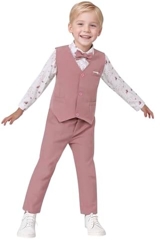 Nilikastta Toddler Boy Formal Suit Wedding Outfit