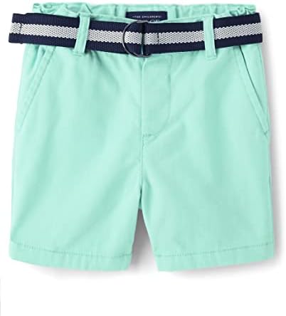 Twill Belted Chino Shorts for Boys