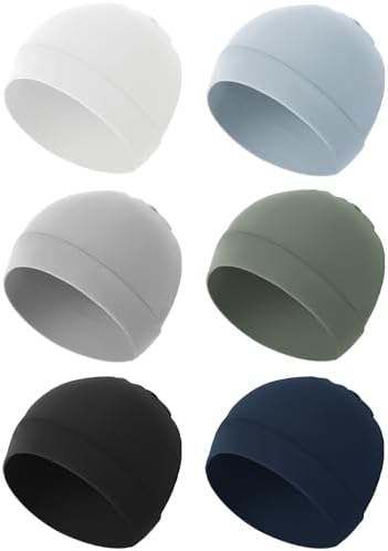 Konssy 6-Pack Baby Beanie Hats for Newborns Soft Stretchy