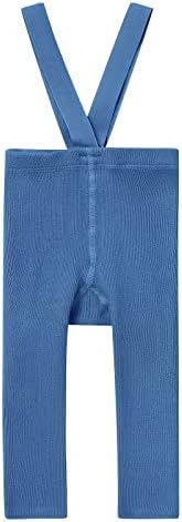Stylish Ribbed Leggings with Suspenders for Babies