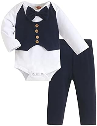 Crazyme Baby Romper for Boys - Gentleman Outfit