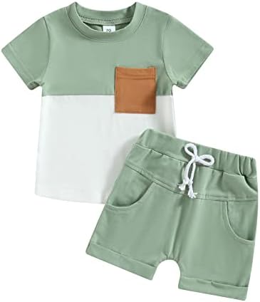 LIOMENGZI Toddler Boy Summer T-Shirt Shorts Set