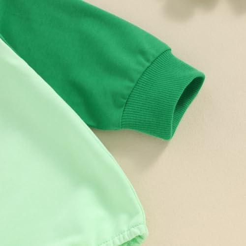 First Saint Patricks Day Irish-Theme Baby Boy Romper with Stripe Leg Warmer