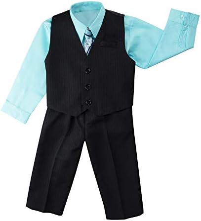 Spring Notion 5-Piece Pinstripe Vest Set for Boyfriends