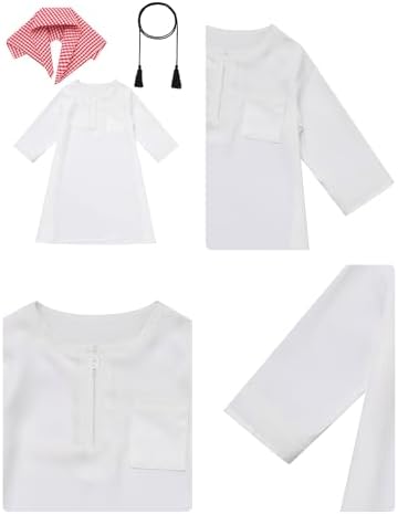 IDOPIP 3PCS Baby Boys Ramadan Eid Prayer Outfit
