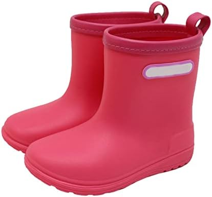 Rain Boots for Kids Lightweight Toddler rainboots with Easy-On Handles