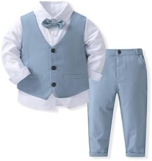Perfect 4-Piece Baby Boy Outfit with Bowtie