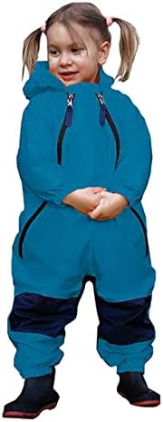 Tuffo baby boys coverall waterproof overalls with dual zippers