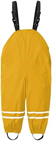 Kids Toddler Waterproof Rain Bib Overalls for Boys Girls