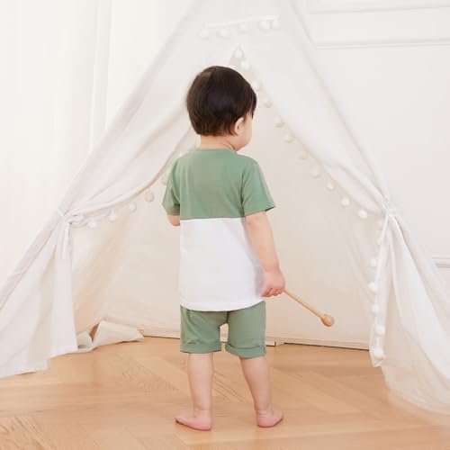 LIOMENGZI Toddler Boy Summer T-Shirt Shorts Set
