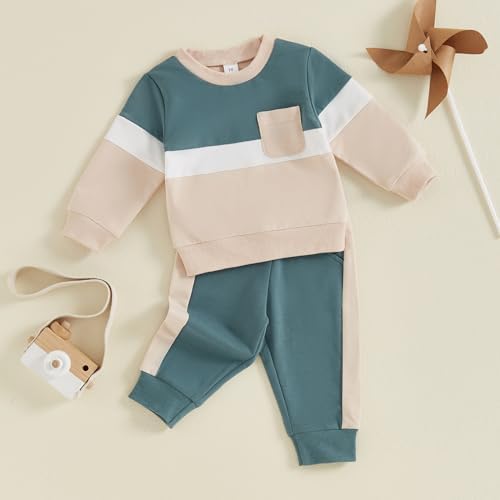 MoZiKQin Toddler Boys Girls Winter Contrast Fit Set