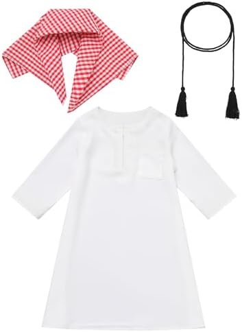 IDOPIP 3PCS Baby Boys Ramadan Eid Prayer Outfit