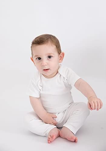 PimbiBimpi Premium Pima Cotton Unisex Baby Pants - Soft Stretchy and Comfortable