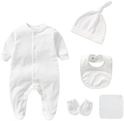 IADOER 100 Cotton Baby Layette Set for Newborn Boys Girls