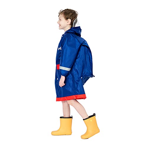Fewlby Kids waterproof raincoat with reflective features for rainy days