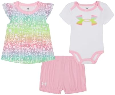 Under Armour Baby Girls 3-Piece Set Bodysuit Top Bottom