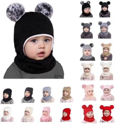 Winter Bear Hat Set for Toddler