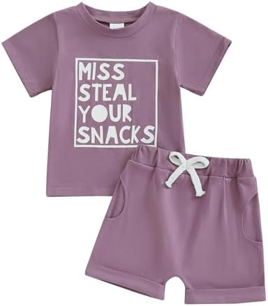 LIOMENGZI Toddler Girl Summer Outfit 2-Piece Set