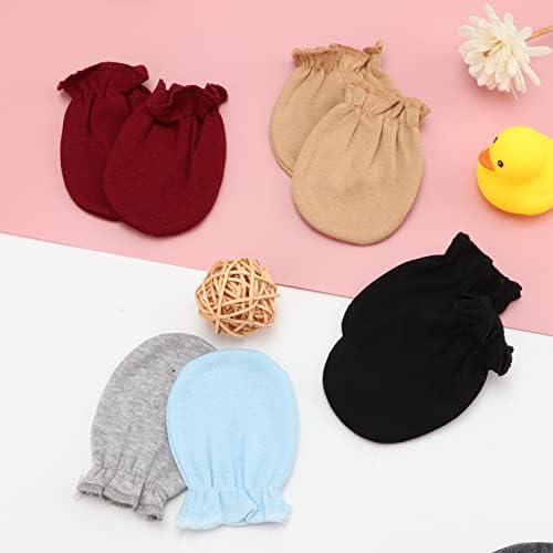DRESHOW Newborn Baby Mittens 0-6 Months 8 Pair Set