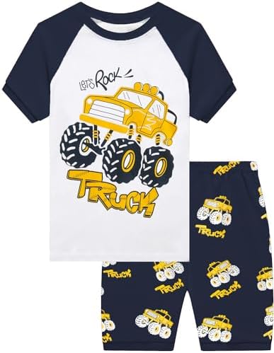 Little Hand toddler boys dinosaur summer pajamas