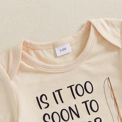 Newborn Baby Boy Cute Fishing Short Sleeve Romper Set